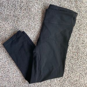 Athleta Girls Black Cropped Leggings